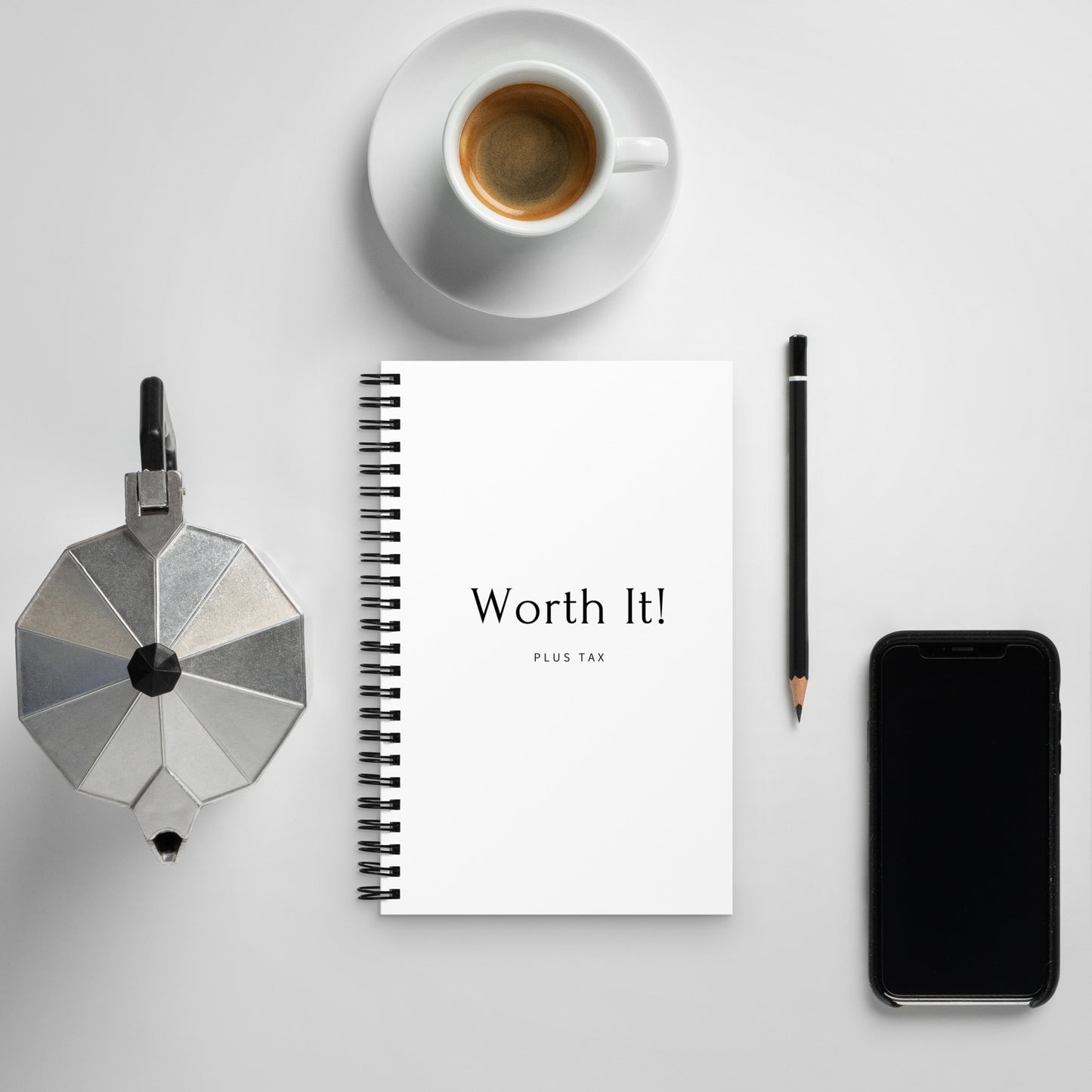 Worth It, Plus Tax Empowerment Spiral Notebook: Jot Your Success