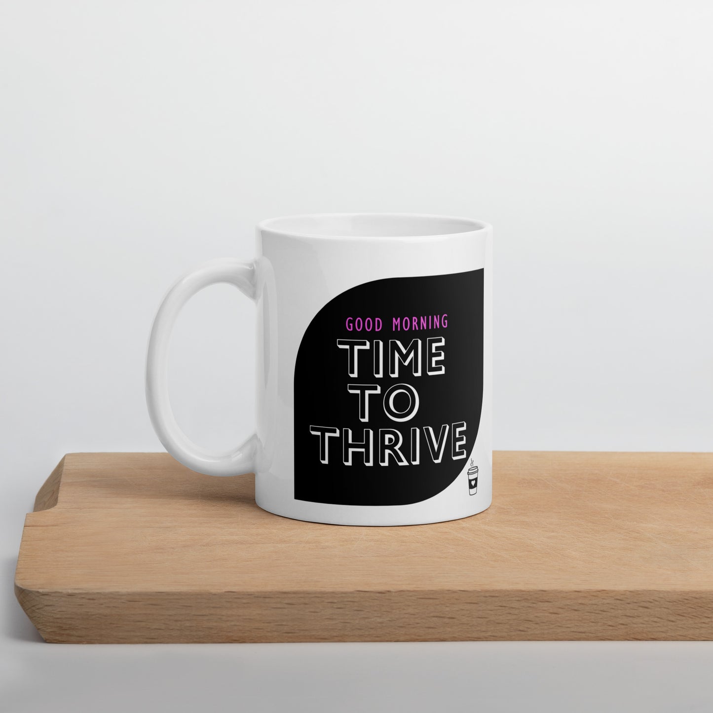 Elevate Your Day: 'Time to Thrive' Inspirational Coffee Mug