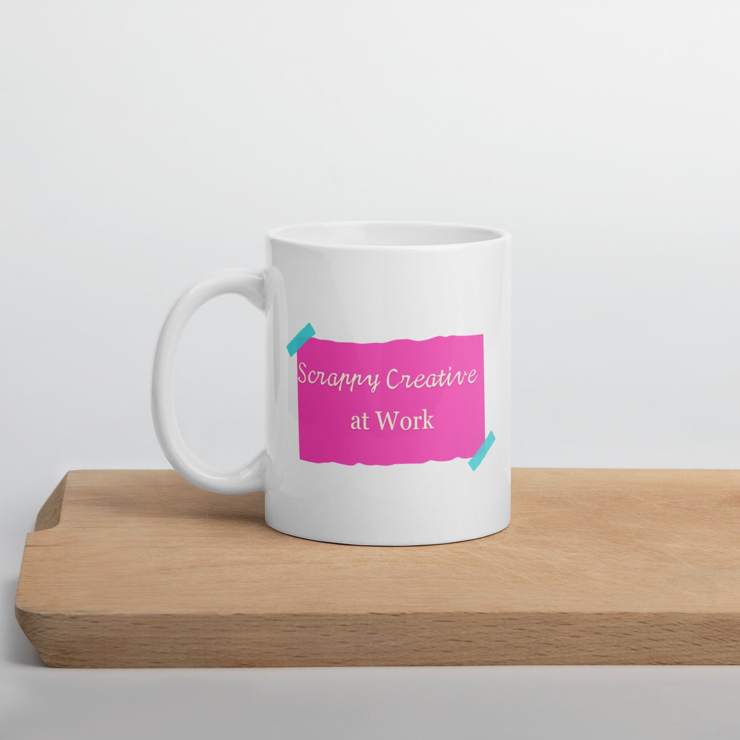Inspirational 'Scrappy Creative at Work' Coffee Mug – Fuel Your Creativity with Every Sip